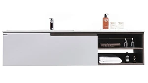 Тумба с раковиной Orans 150 L Matt coffee/White matt