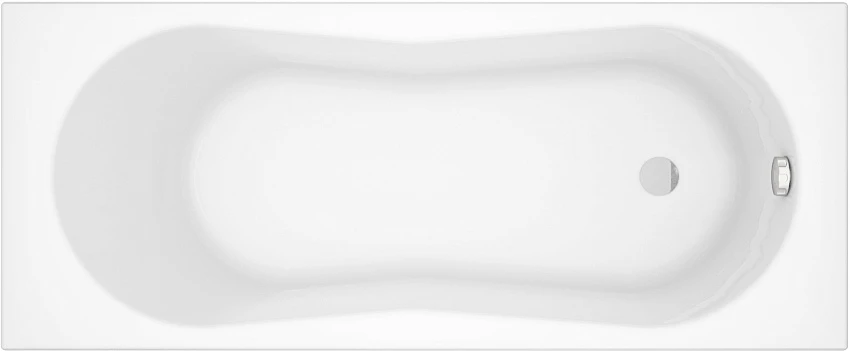 Акриловая ванна Cersanit Nike 170x70 см, ультра белый