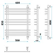 Водяной полотенцесушитель Energy Ideal 80x50 зеленый - превью 1
