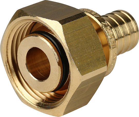 Переходник Stout SFA 0034 16xG 3/4&quot;, аксиальный, с накидной гайкой, присоединение евроконус