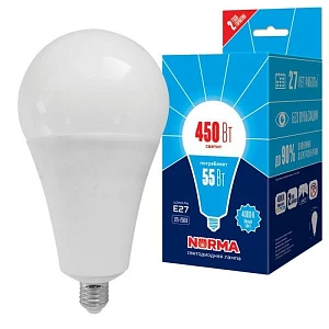 Лампа LED сверхмощная Volpe LED-A140-55W/4000K/E27/FR/NR