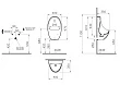 Писсуар VitrA Arkitekt 5999B003-5556 с сенсорным смывом, питание от сети - превью 1
