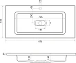 Тумба с раковиной Equil Smile 100.2Y напольная, белый/лен антрацит - превью 1
