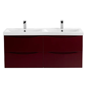 Тумба с раковиной BelBagno Marino-Cer 120 подвесная, Bordo Lucido