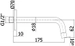 Излив Paffoni ZBOC045NO универсальный черный - превью 1