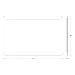Зеркало Evoform Ledline BY 2148 120х80 см без выключателя 10 W - превью 1