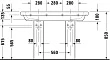 Раковина Duravit D-Code 03481200002 120 см две чаши - превью 2