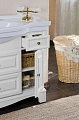 Тумба для комплекта La Beaute Classic Michel 120 белый матовый, фурнитура бронза - превью 2