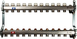 Коллектор Stout SMS 0932 нержавеющая сталь, на 11 контуров, без расходомеров