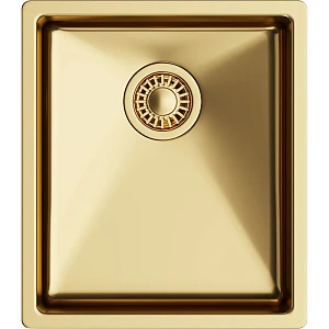 Мойка кухонная TopZeroTNL 340 GOLD золото, 44х38 см