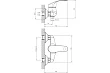 Смеситель для душа Decoroom DR71055 хром - превью 1