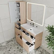 Тумба с раковиной Style Line Атлантика 100 Люкс Plus, напольная, ясень перламутр - превью 1