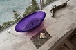 Ванна Abber Kristall AT9702Amethyst прозрачная фиолетовая - превью 2