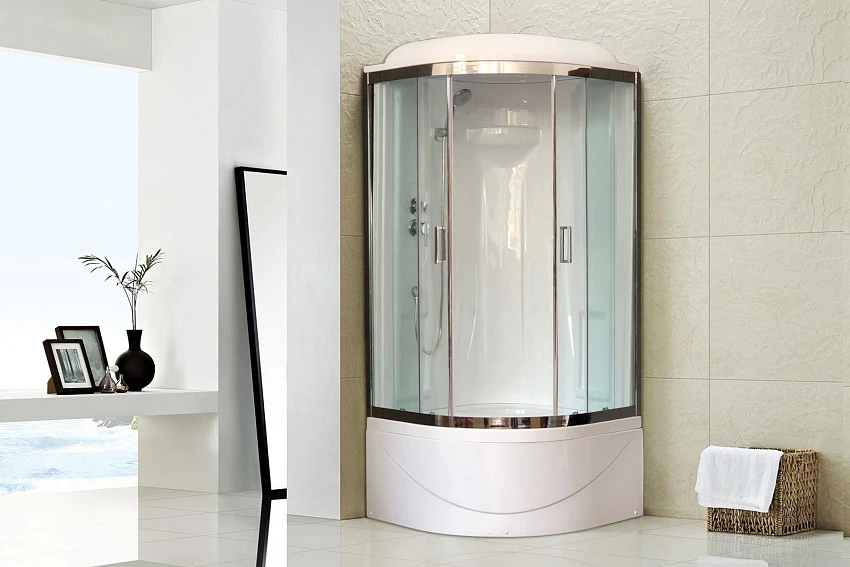 Душевая кабина Royal Bath RB 90BK1-T-CH 90x90 (прозрачное)