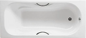 Чугунная ванна Roca Malibu 160x75 с отверстиями для ручек