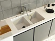 Смеситель для кухонной мойки Omoikiri Takamatsu-S PW белый, с краном под питьевую воду - превью 1