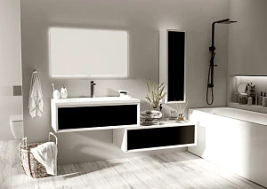 Шкаф-пенал Marka One Milacco У83978 30П 1д. Classic Black R