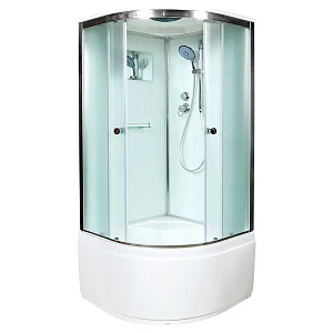 Душевая кабина AvaCan D511S, 110х110х220 см, стекло матовое, профиль хром