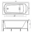 Акриловая ванна Alpen Diana 160x70 - превью 2
