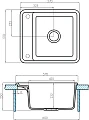 Мойка кухонная Aquaton Беллис 57 терракотовая - превью 2