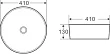 Раковина BelBagno BB1315-H316 накладная - превью 2