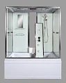 Душевая кабина AvaCan V150, 150х85х220 см, стекло прозрачное, профиль хром - превью 1