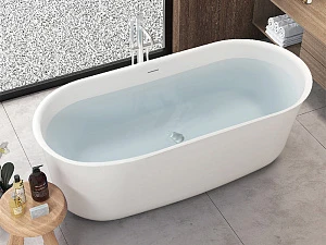 Акриловая ванна Aifol Vivian Family 152778 A04 Glossy White отдельностоящая глянцевая