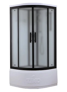Душевая кабина Timo Standart T-6690BF 90х90 профиль черный, стекло матовое