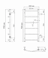 Водяной полотенцесушитель Indigo Arc 70х30 см, полированный LASW70-30-б/п-50 - превью 2