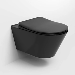Чаша для унитаза подвесного Boheme Avva 972-B черный матовый