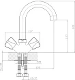 Смеситель Agger Retro-S A1801100 для раковины - превью 1