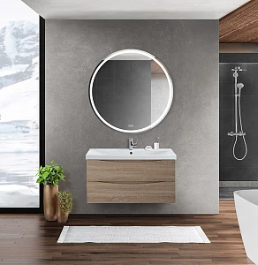 Мебель для ванной BelBagno Marino-Cer 100 подвесная, 2 ящика, Rovere Bianco