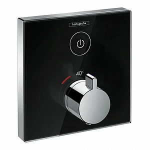 Термостат Hansgrohe ShowerSelect 15737600 для душа хром, чёрный