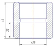 Муфта Kalde 3212-muf-400000 40 - превью 2