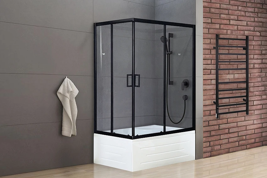 Душевой уголок Royal Bath RB 8100BP-T-BL 100х80х200 (прозрачное) правый
