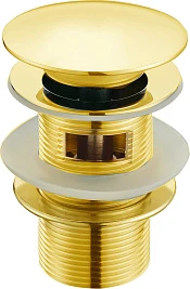 Донный клапан для раковины Boheme Imperiale 611/2 с переливом, золото