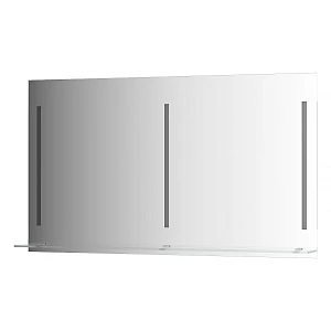 Зеркало EVOFORM LEDLINE-S BY 2169 с полочкой и светильником 130x75 см