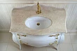 Мебель для ванной La Beaute Classic Holly белый глянец, фурнитура золото - превью 2