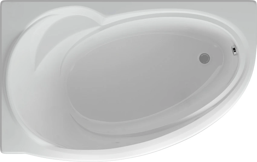 Акриловая ванна Aquatek Бетта 170 L, с фронтальным экраном