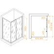 Душевой уголок RGW Passage PA-245 120x90x190 профиль хром, стекло прозрачное - превью 2