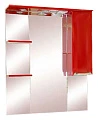 Зеркало-шкаф Misty Жасмин 85 с подсветкой, красная эмаль R - превью 1
