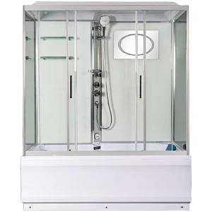 Душевая кабина Weltwasser WW500 Emmer 170/85/55-2 170х85 профиль хром, стекло прозрачное