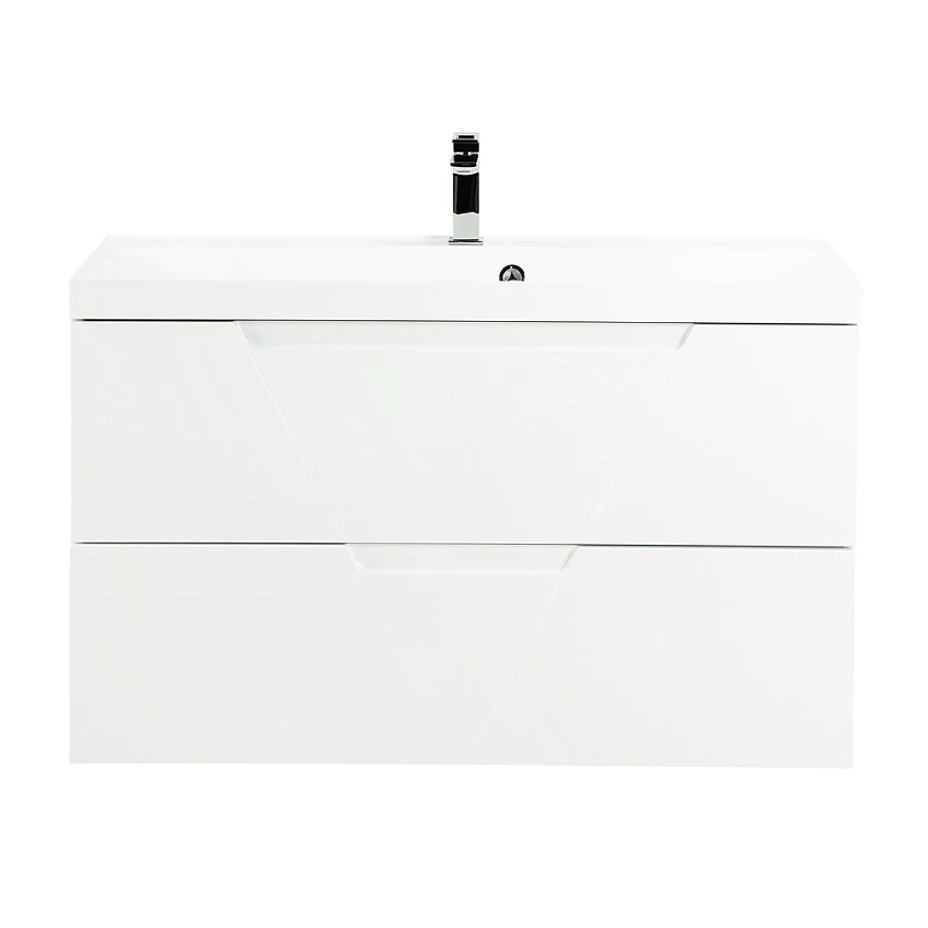Тумба для комплекта BelBagno Vittoria 100 подвесная, 2 ящика, Bianco Lucido