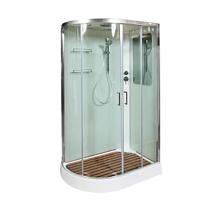 Душевая кабина AvaCan A102R, 120х80х220 см, стекло прозрачное, профиль хром