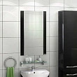 Зеркало Aquaton Ария 50 черный глянец - превью 2