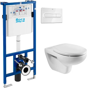 Комплект инсталляция Roca DUPLO WC 89009000K + унитаз Roca Victoria 34630300R