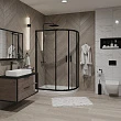 Душевой уголок Niagara Nova NG-6821-08 BLACK 120х80х195 профиль черный, стекло прозрачное - превью 2