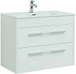 Тумба с раковиной Aquanet Августа 80 (Flat) белая, 2 ящика - превью 2