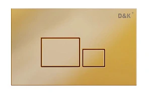 Кнопка смыва D&K Quadro DB1519003 золото