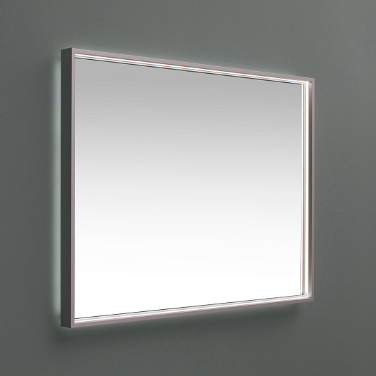 Зеркало De Aqua Алюминиум 90 с LED подсветкой, серебро